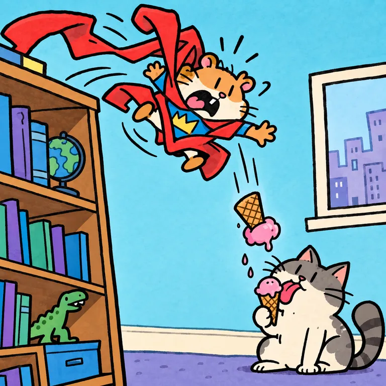 An example picture in the Kid's Marker Comic style