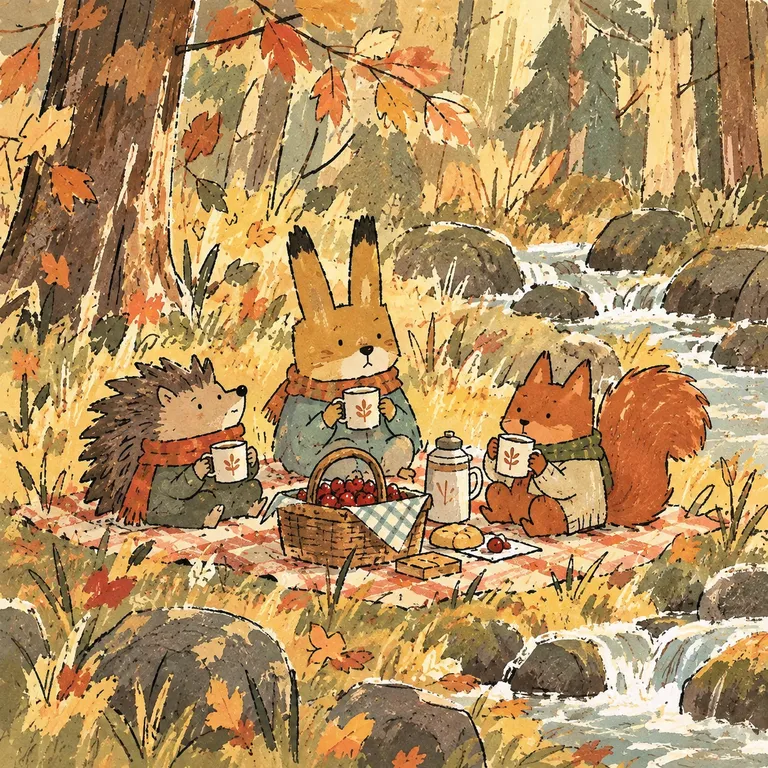 An example picture in the Rough Gouache & Ink style